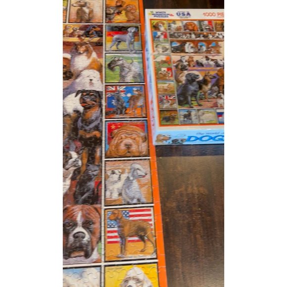 World of Dogs White Mountain Puzzle 1000 pc Jigsaw 141S USA Beagle Pug Terrier - Picture 2 of 10